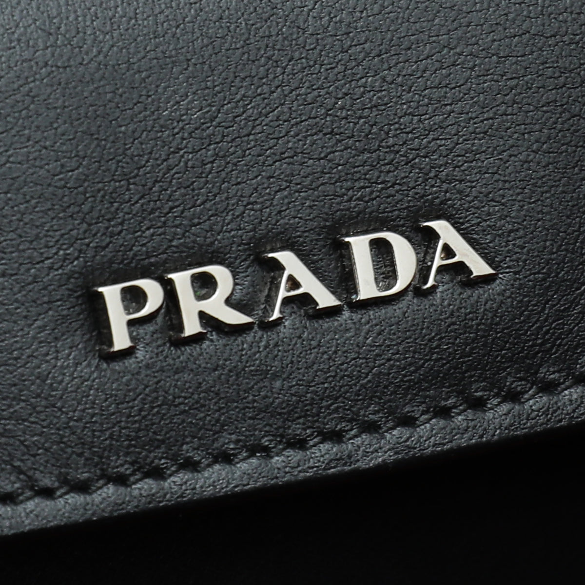 Prada Black Lux Double Twist Top Handle Satchel Large Bag