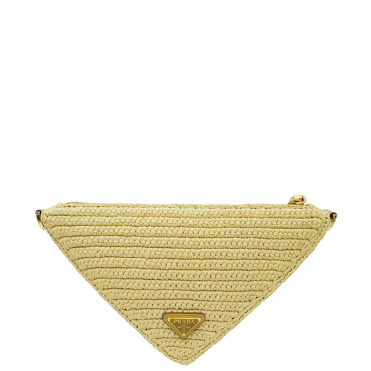 Prada Bicolor Triangle Crochet Bag