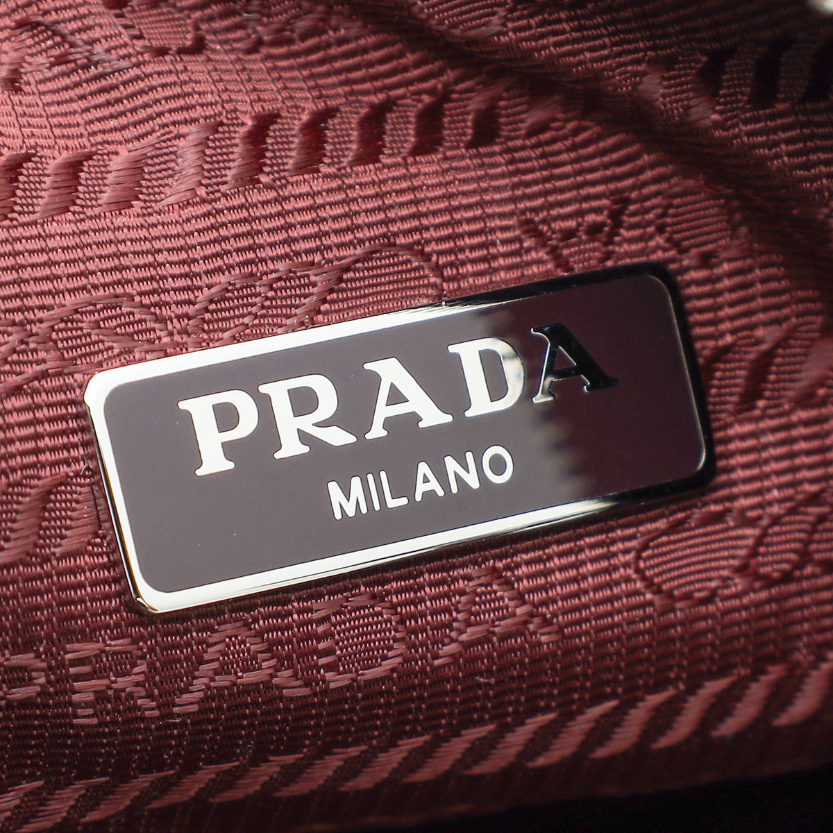 Prada Burgundy Re-Nylon Tessuto Re-Edition 2005 Bag