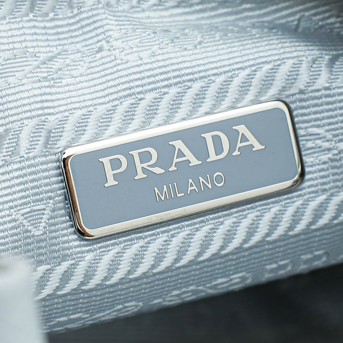 Prada Light Grey Re-Nylon Tessuto Re-Edition 2005 Bag