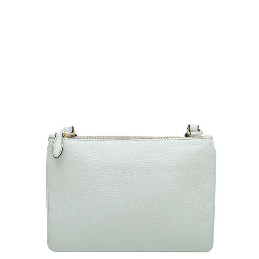 Prada Daino Vitello 2 Zipped Crossbody Bag