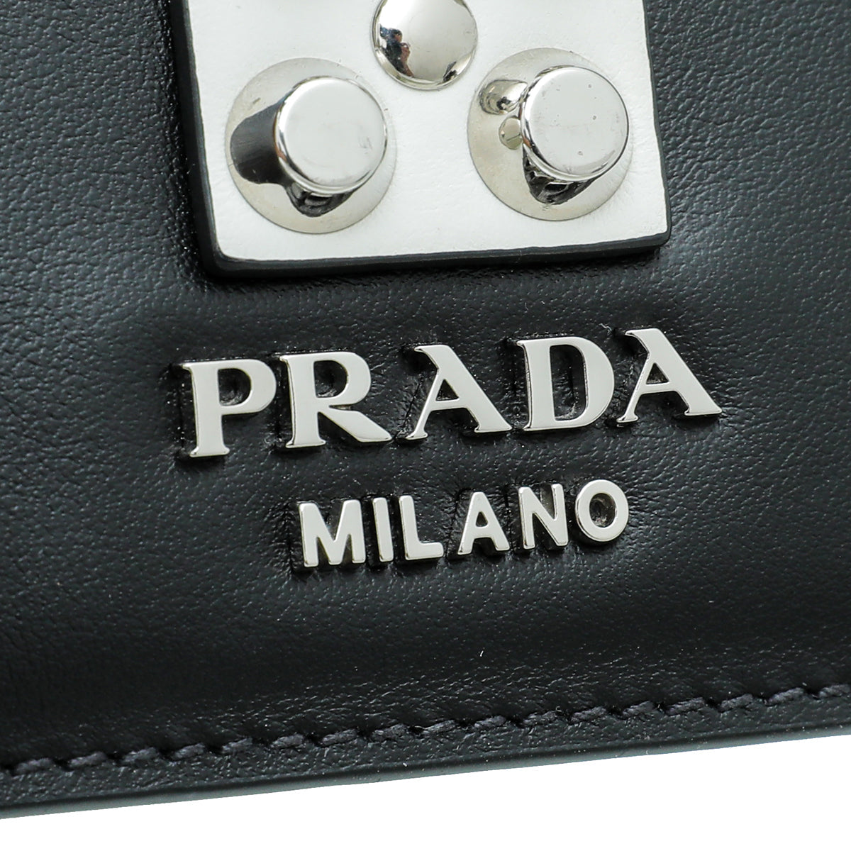 Prada Bicolor Studded Elektra Crossbody Bag