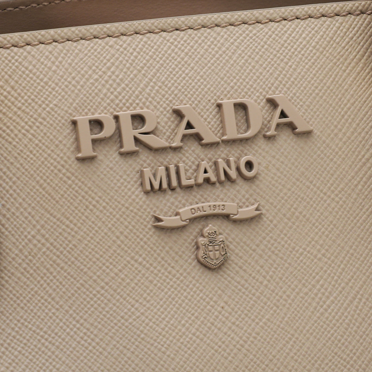 Prada Nude Monochrome Top Handle Tote Small Bag