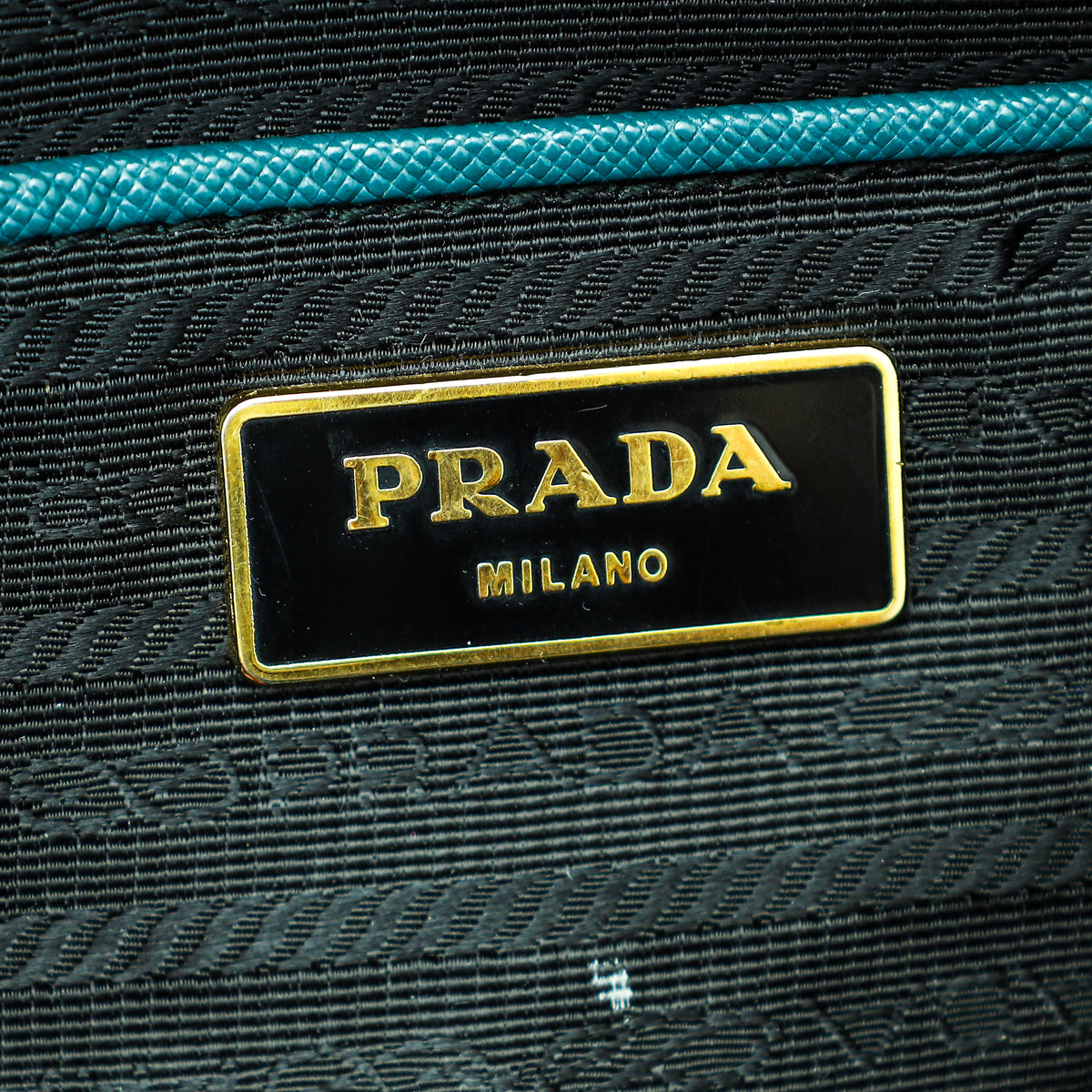 Prada Teal Lux Galleria Large Tote Bag