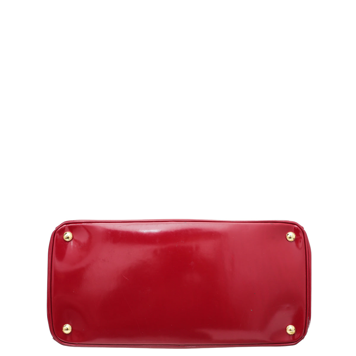 Prada Scarlet Red Spazzolato Double Zip Top Handle Bag