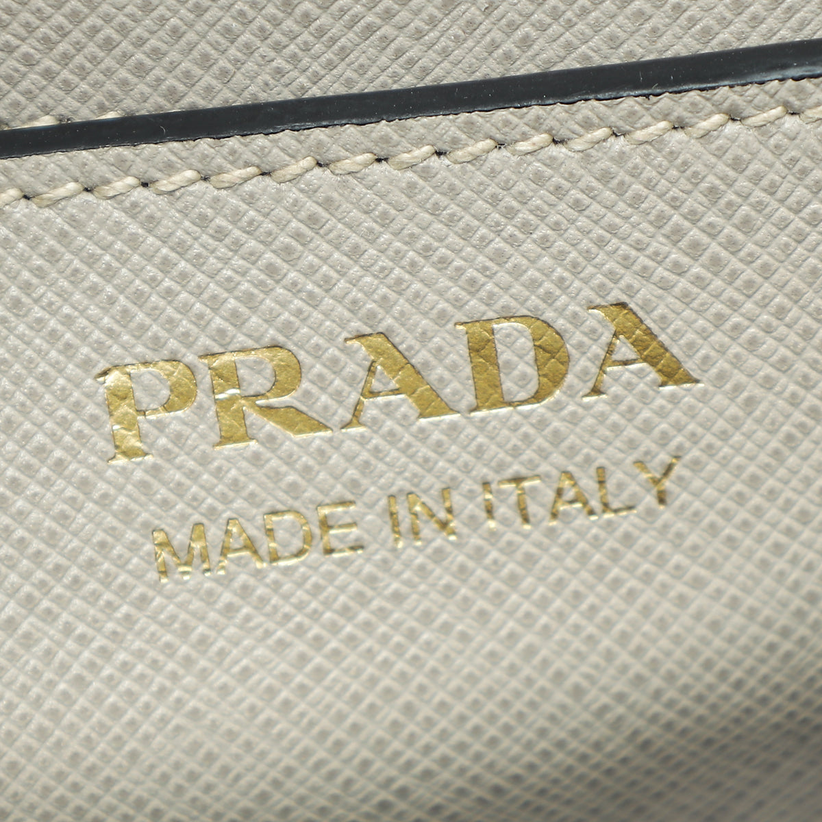 Prada Pomice Gray Turn-lock Flap Chain Bag