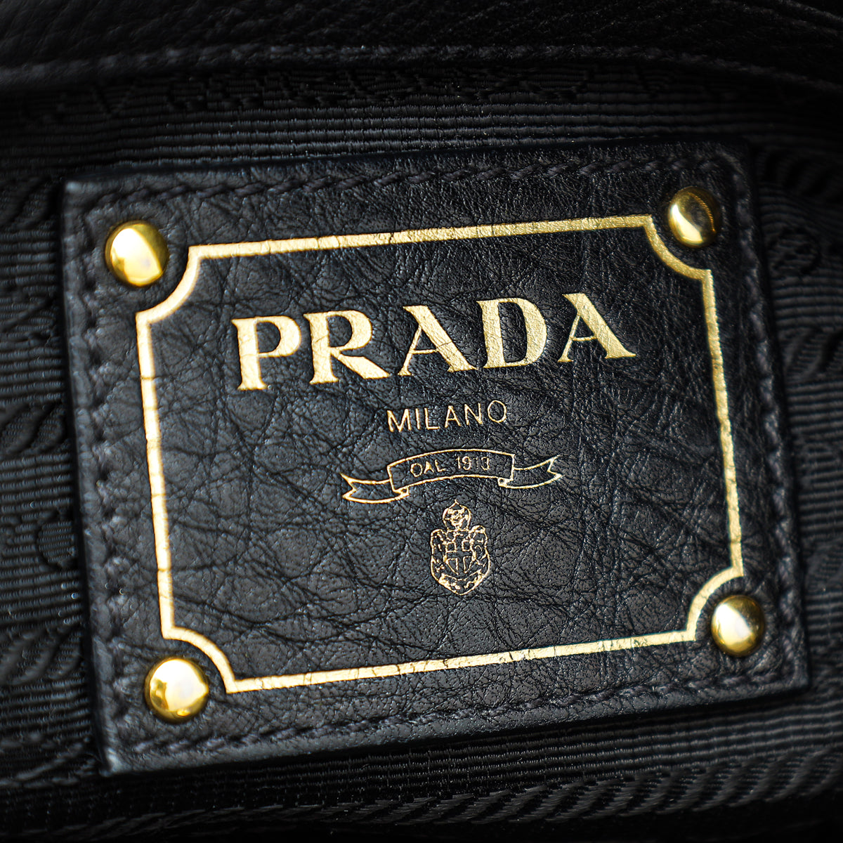 Prada Black Vitello Daino Convertible Hobo Bag