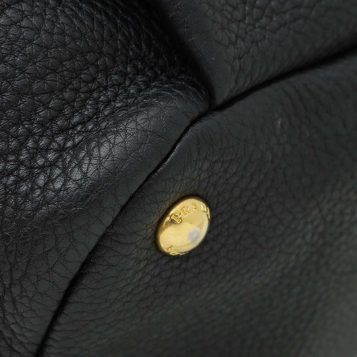 Prada Black Vitello Daino Convertible Hobo Bag