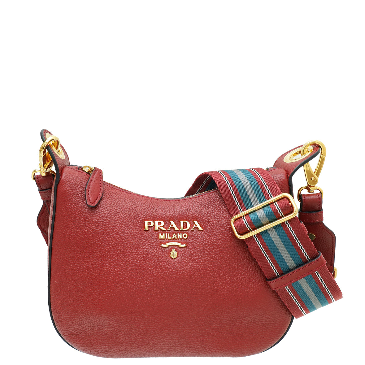 Prada Rubino Vitello Phenix Crossbody Bag