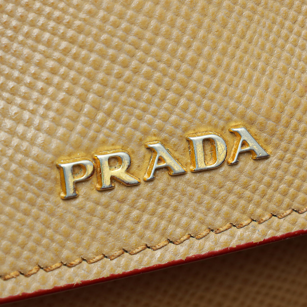 Prada Caramel Cuir Double Large Bag