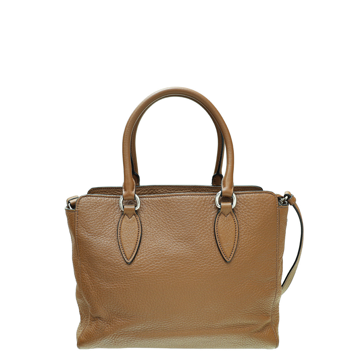 Prada Brown Vitello Phenix Convertible Tote Bag