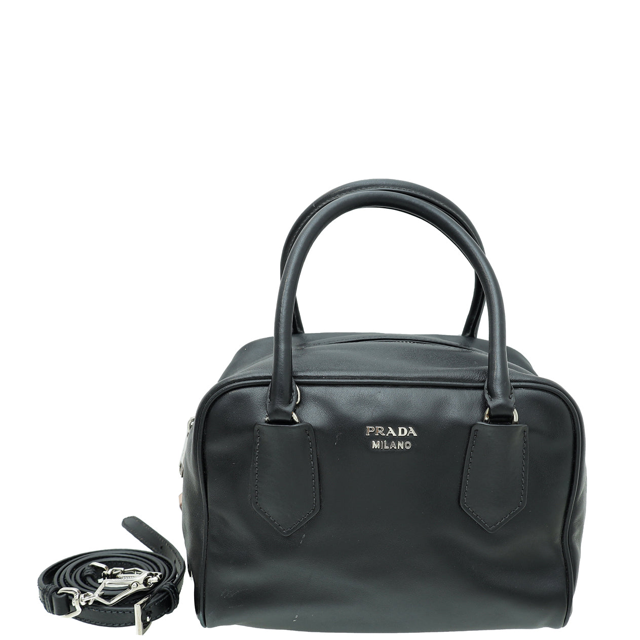 Prada Bicolor Soft Bauletto Small Bag