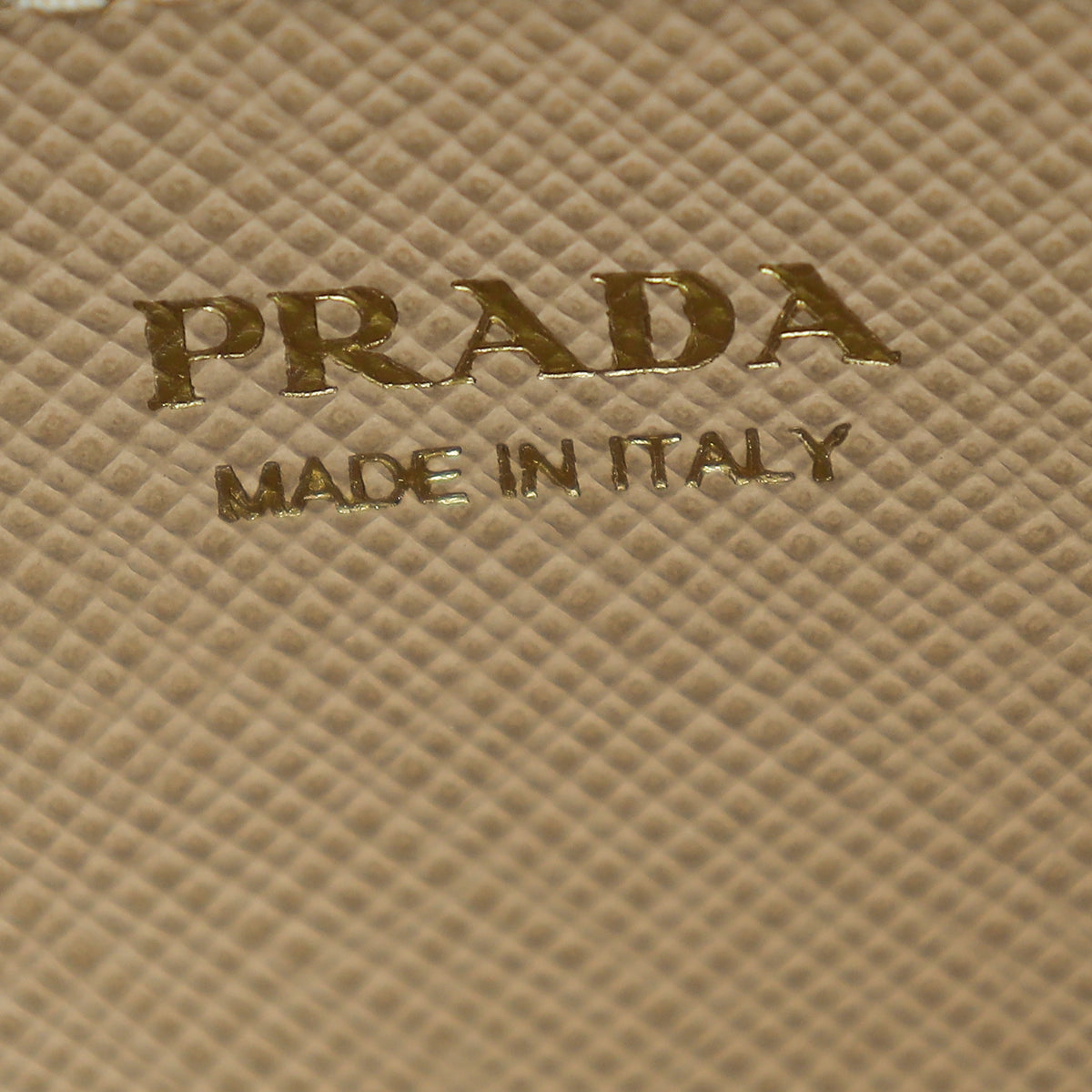 Prada Beige Lux Wallet On Chain