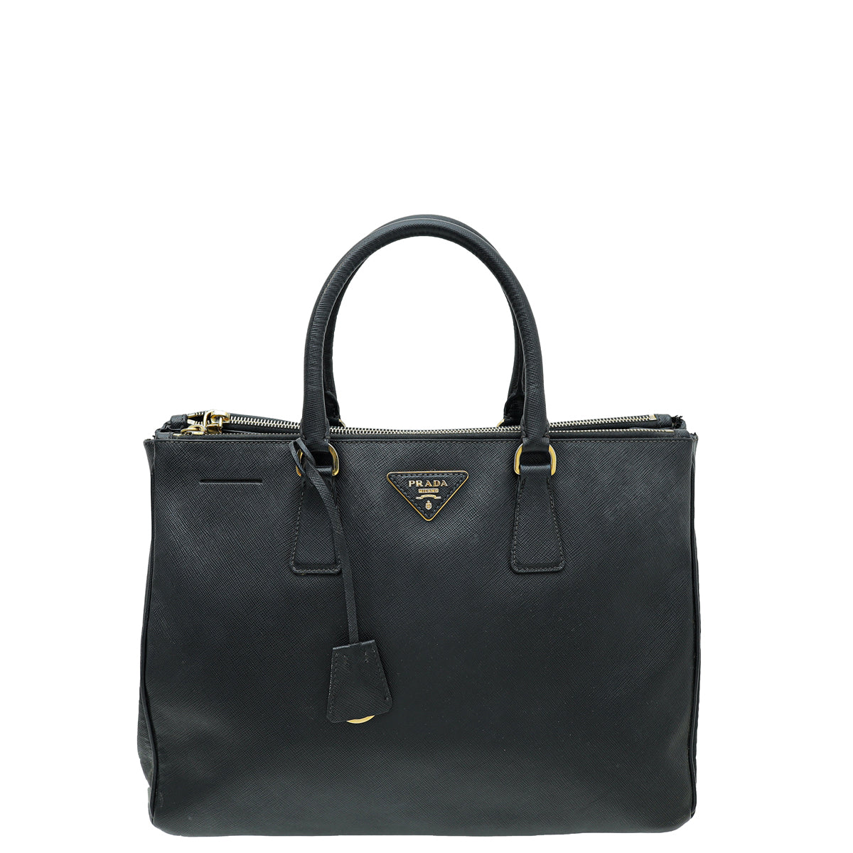 Prada Black Lux Galleria Large Tote Bag