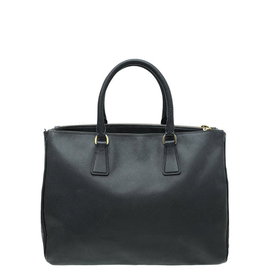 Prada Black Lux Galleria Large Tote Bag