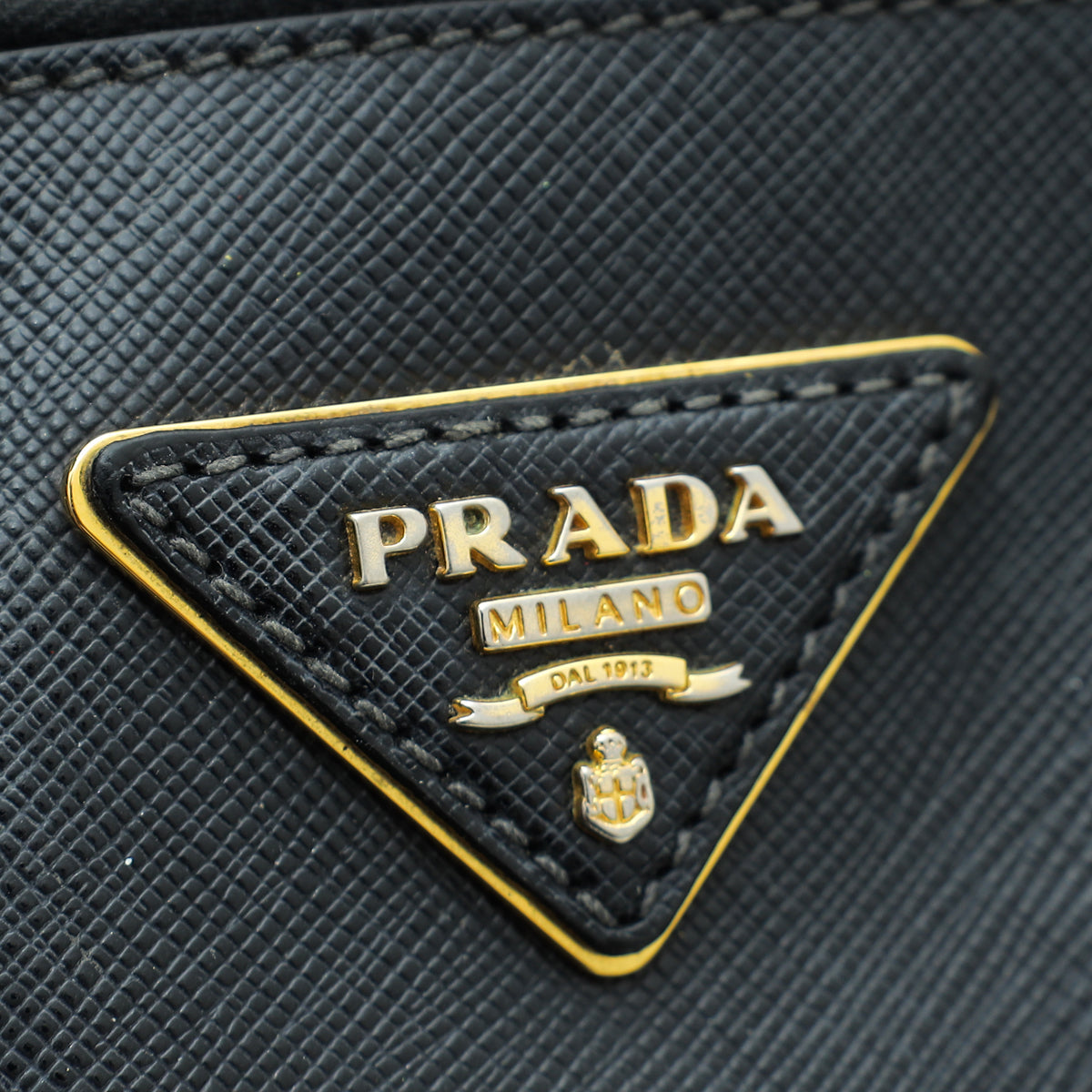 Prada Black Lux Galleria Large Tote Bag