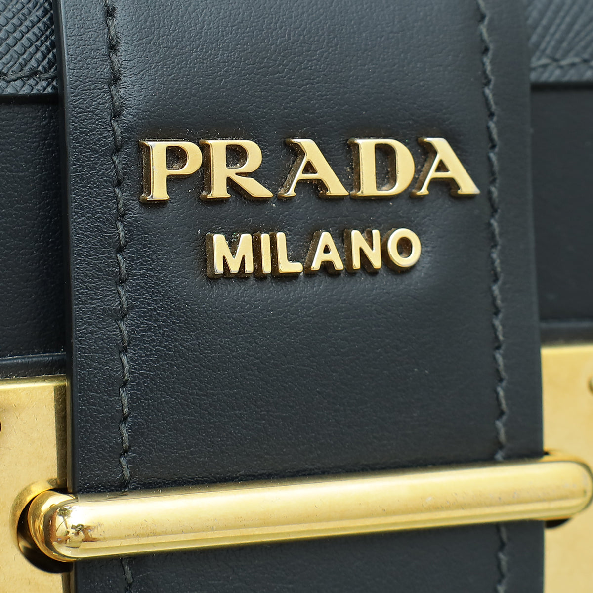 Prada Black Cahier Clutch Bag