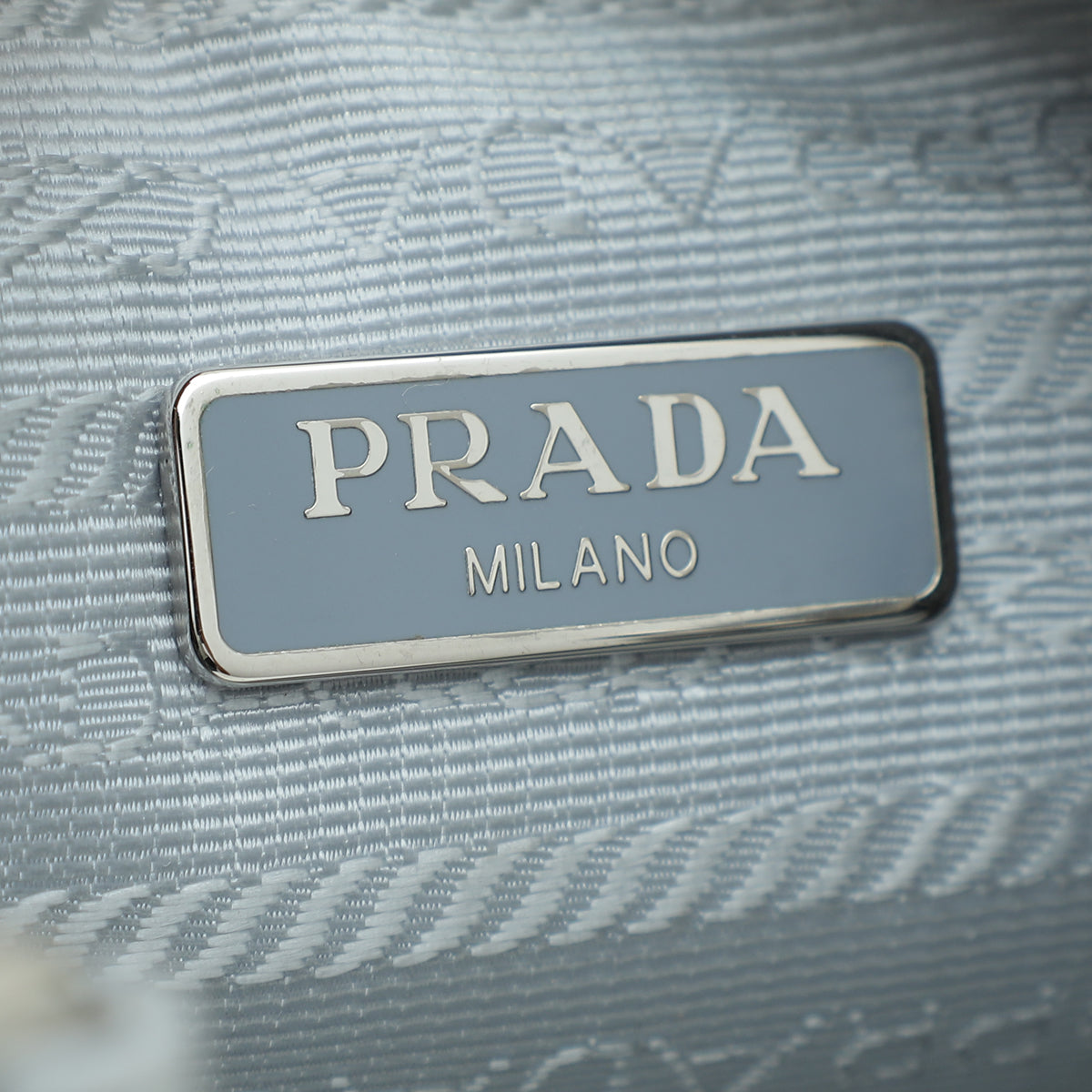 Prada Light Grey Re-Nylon Re-Edition 2005 Bag