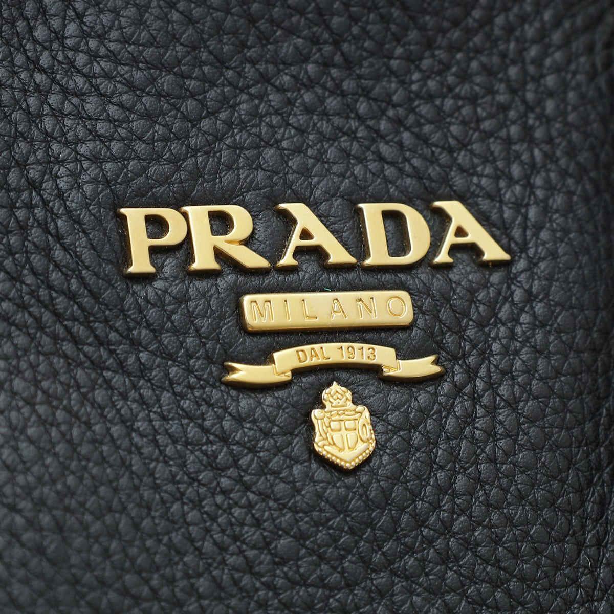 Prada Black Vitello Daino Tote Large Bag