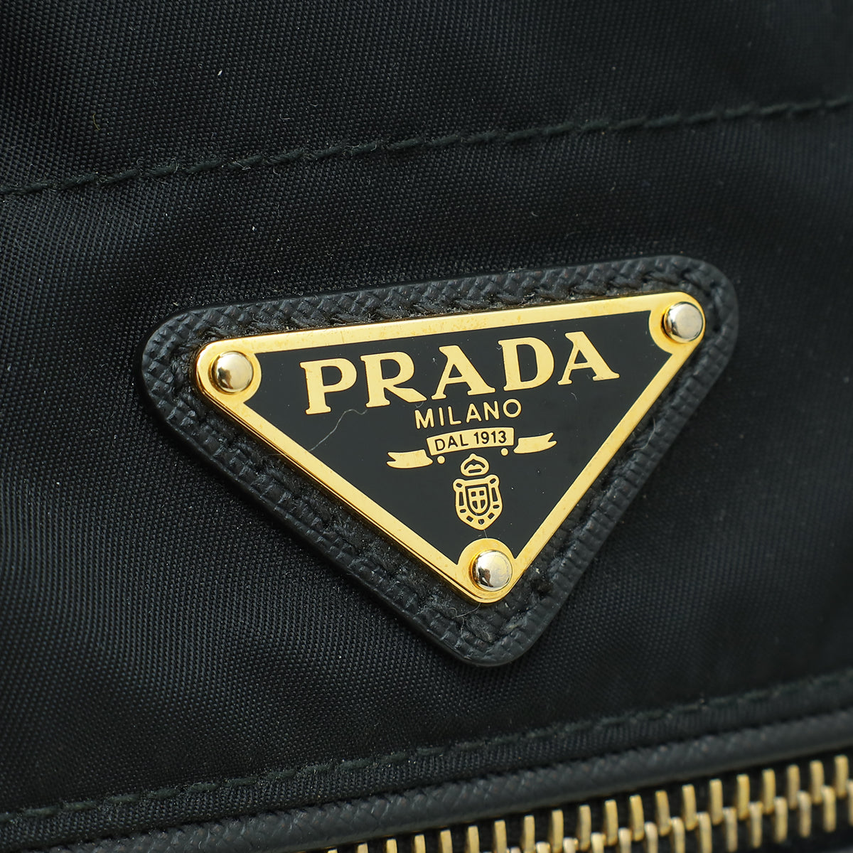 Prada Black Tessuto Convertible Tote Bag