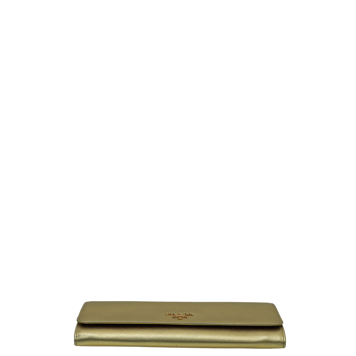 Prada Metallic Gold Wallet On Chain