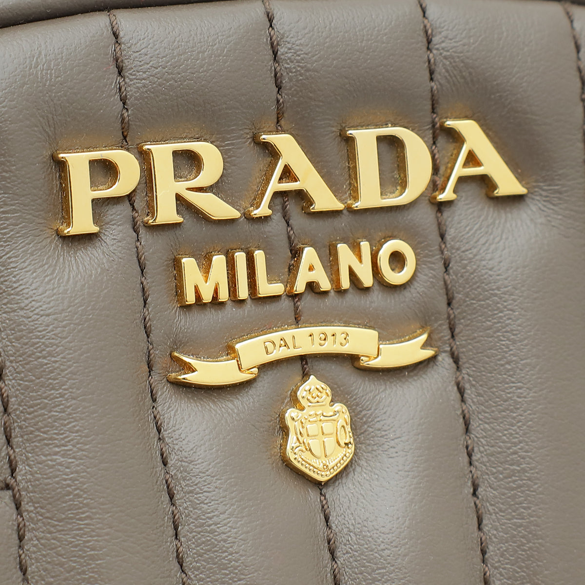 Prada Dark Grey Diagramme Soft Belt Bag