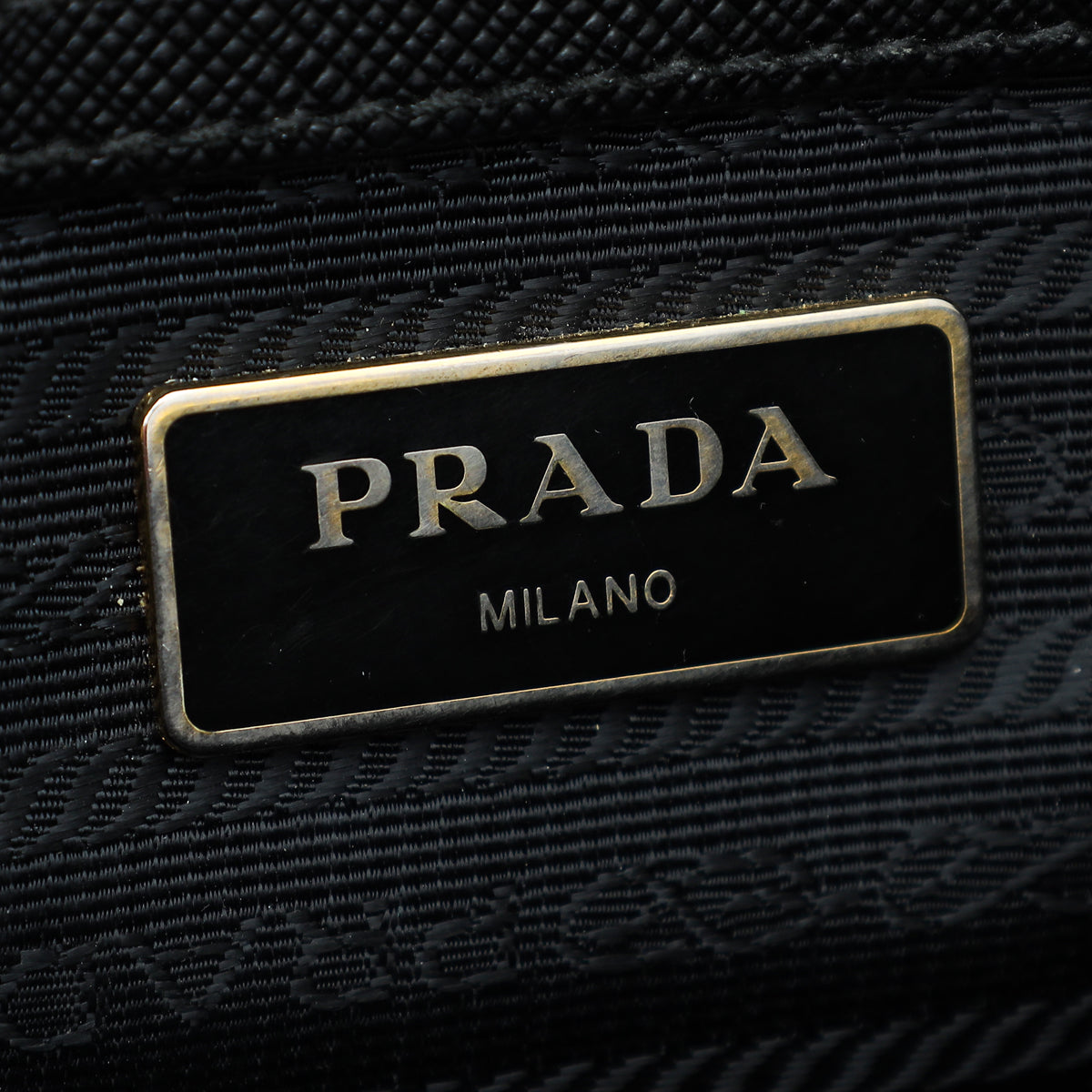 Prada Black Lux Galleria Medium Tote Bag