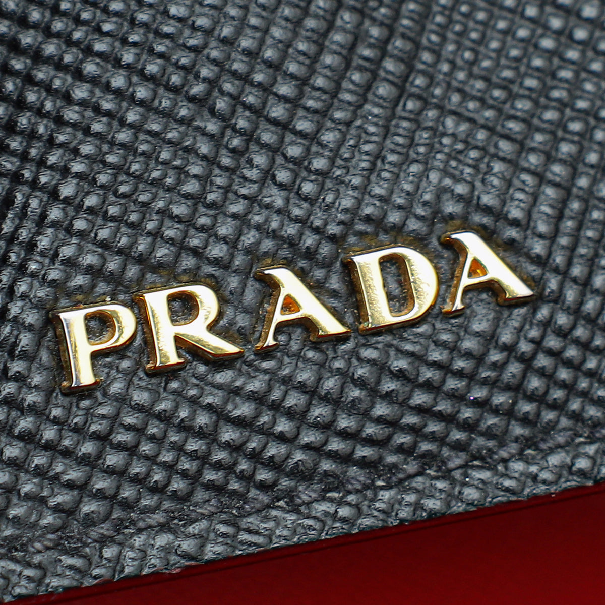 Prada Black Cuir Double Medium Tote Bag