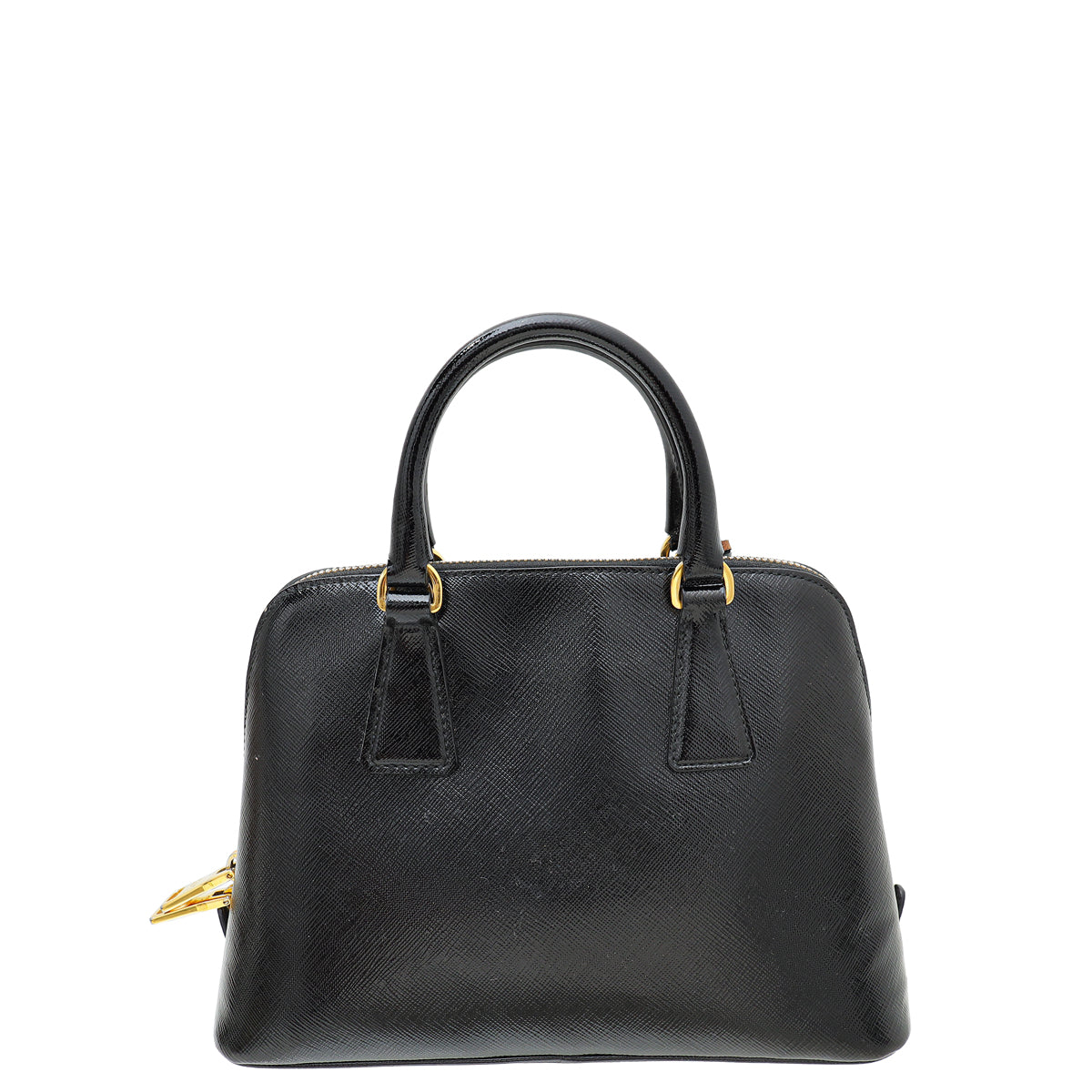 Prada Black Vernice Promenade Small Bag