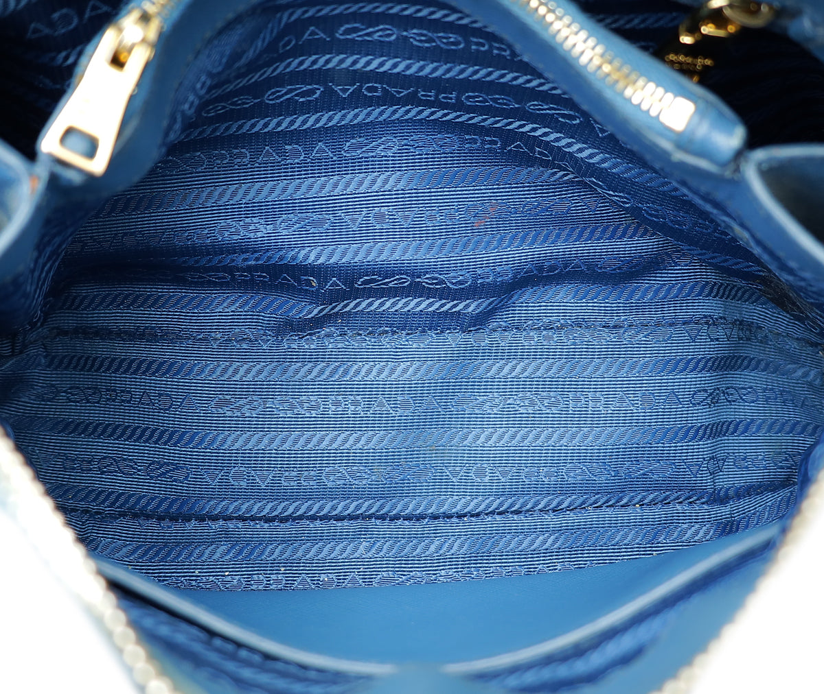 Prada Blue Lux Promenade Small Bag