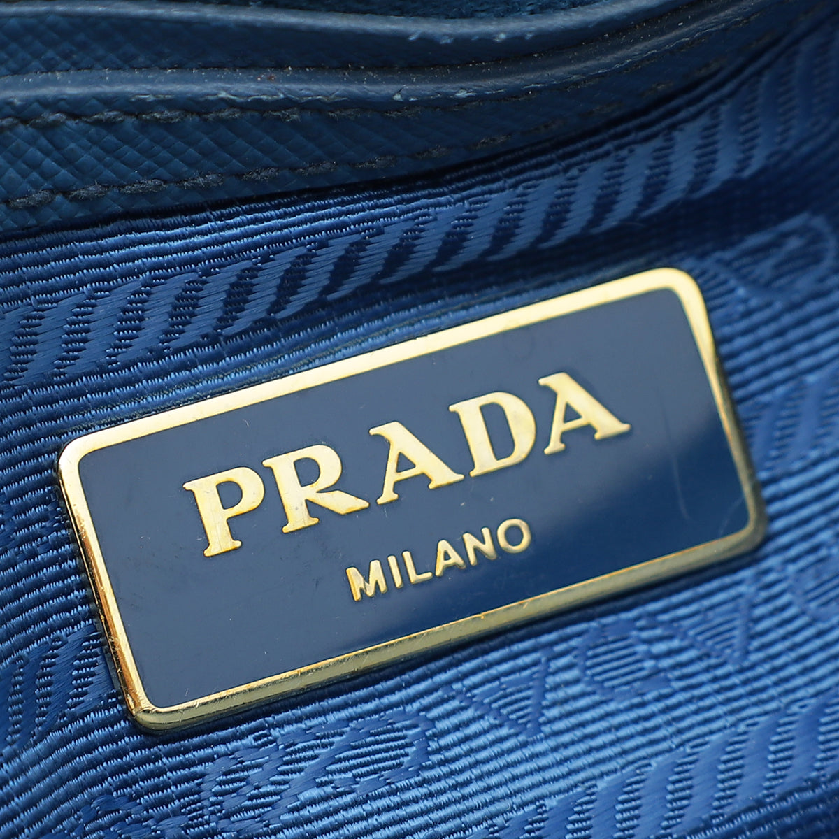 Prada Blue Lux Promenade Small Bag