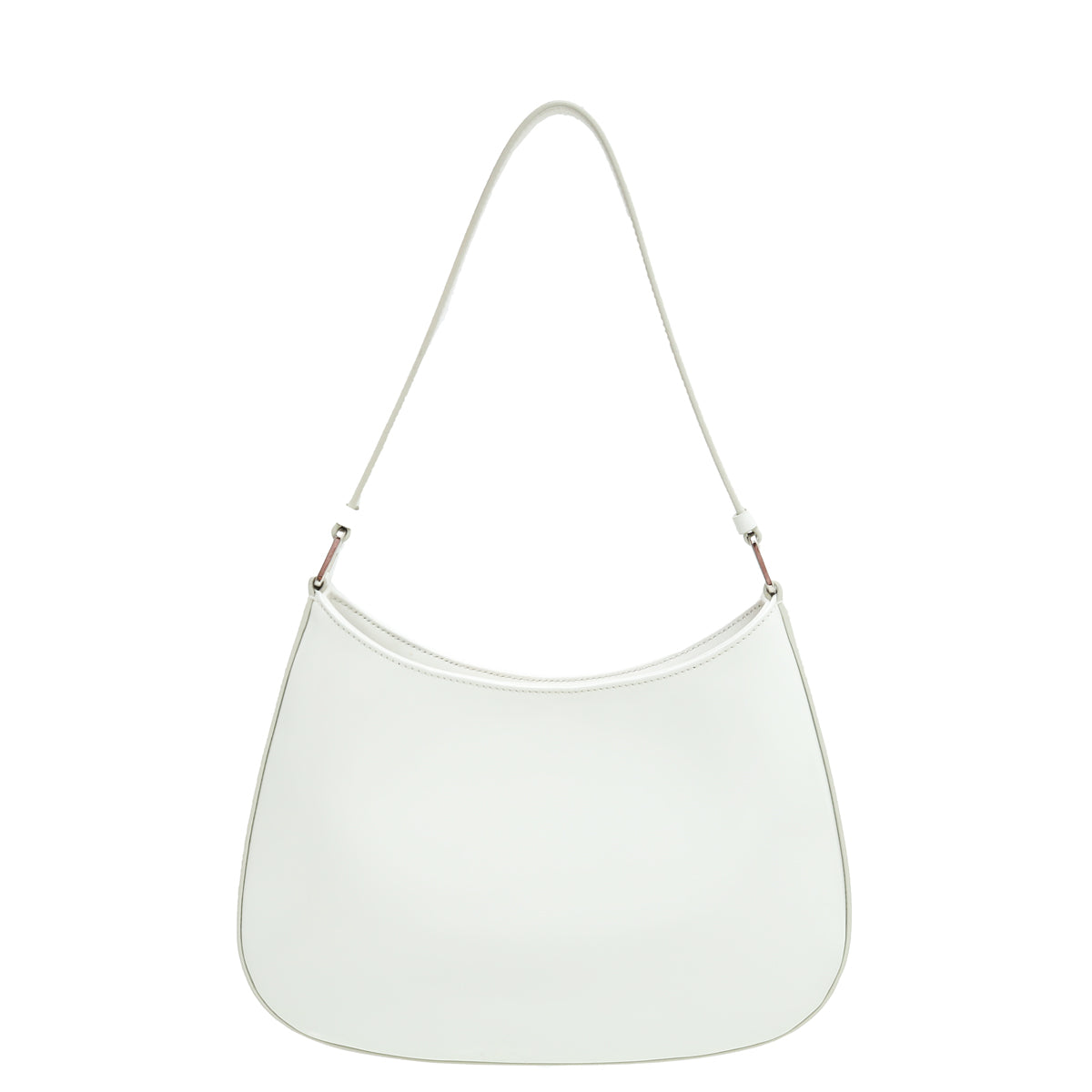 Prada White Spazzolato Cleo Bag