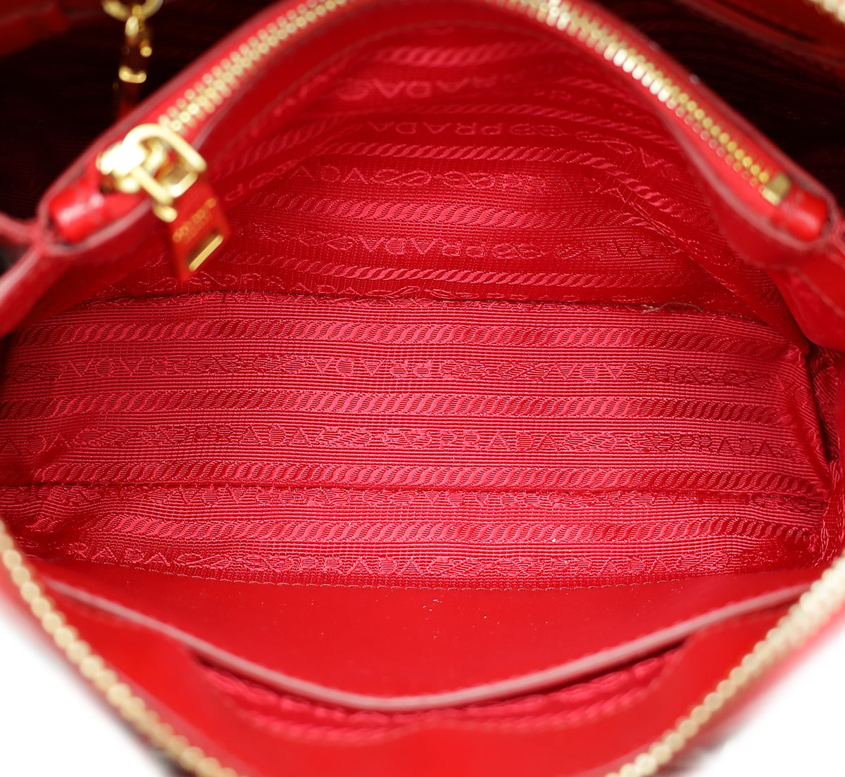 Prada Red Vernice Promenade Small Bag