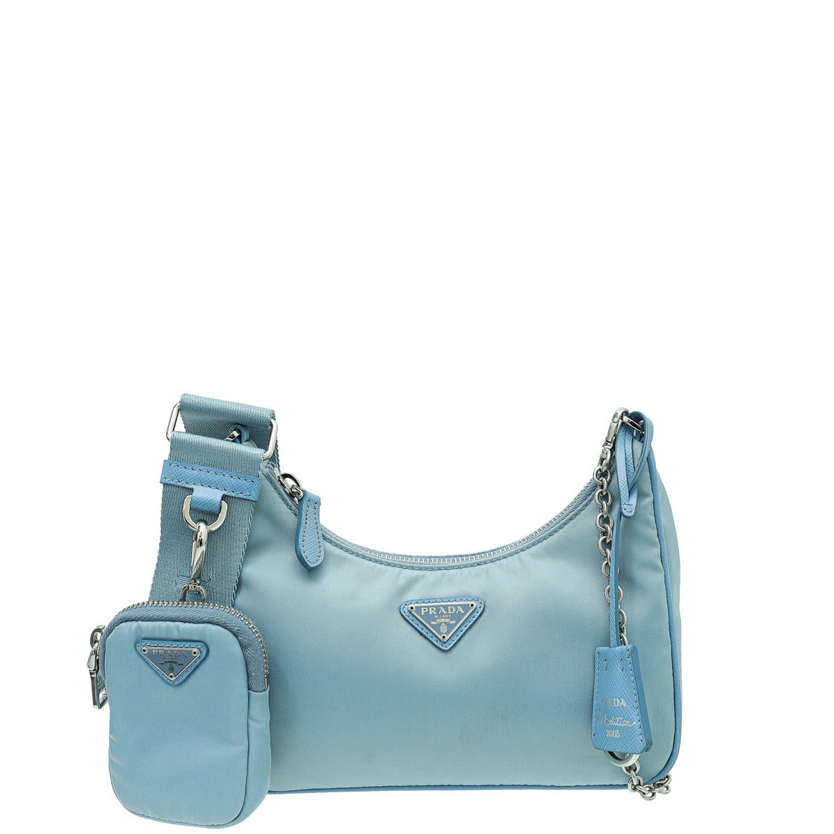 Prada Light Blue Re-Nylon Re-Edition 2005 Bag