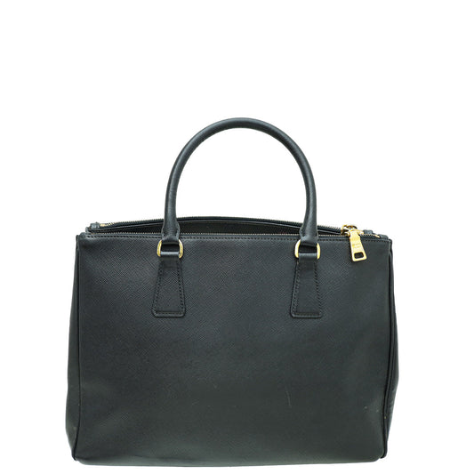 Prada Black Galleria Large Tote Bag