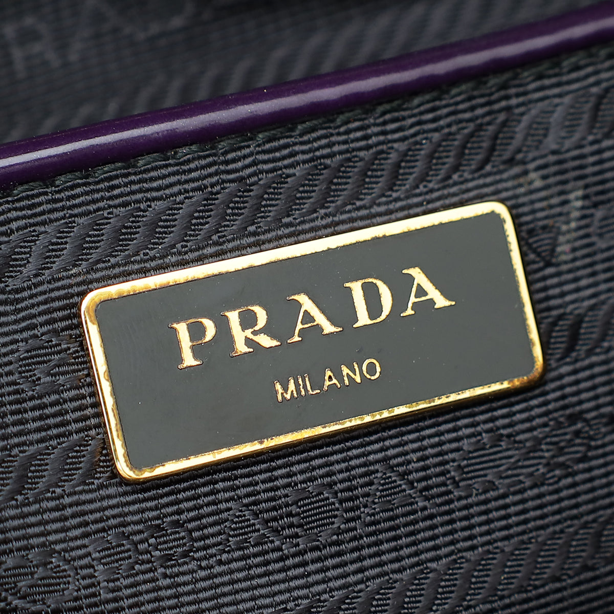 Prada Violet Spazzolato Parabole Tote Bag