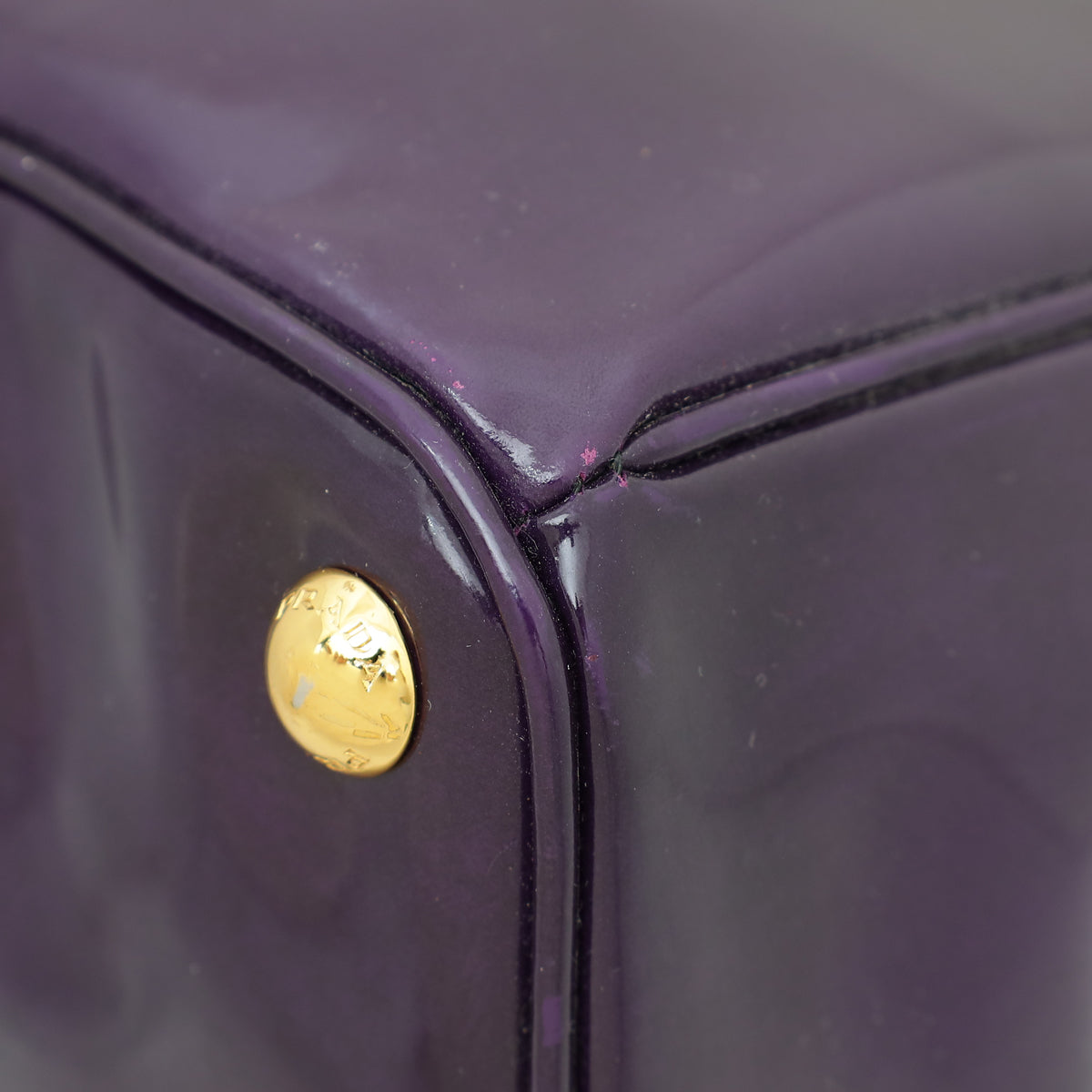 Prada Violet Spazzolato Parabole Tote Bag