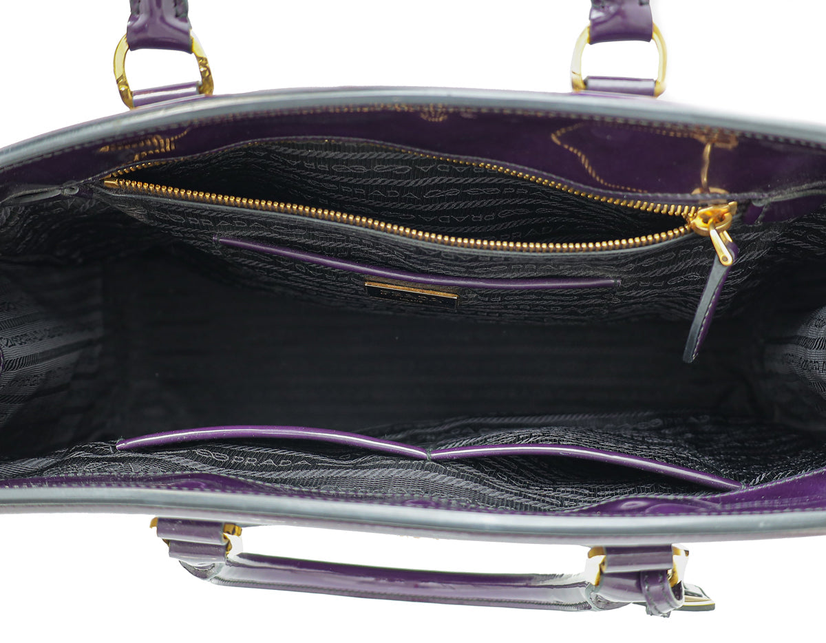 Prada Violet Spazzolato Parabole Tote Bag