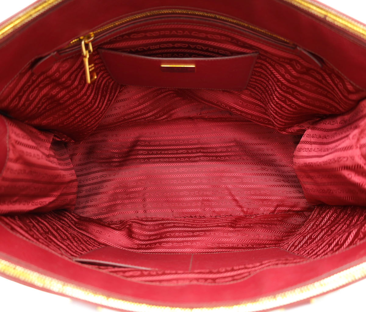 Prada Burgundy Lux XXL Galleria Tote Bag