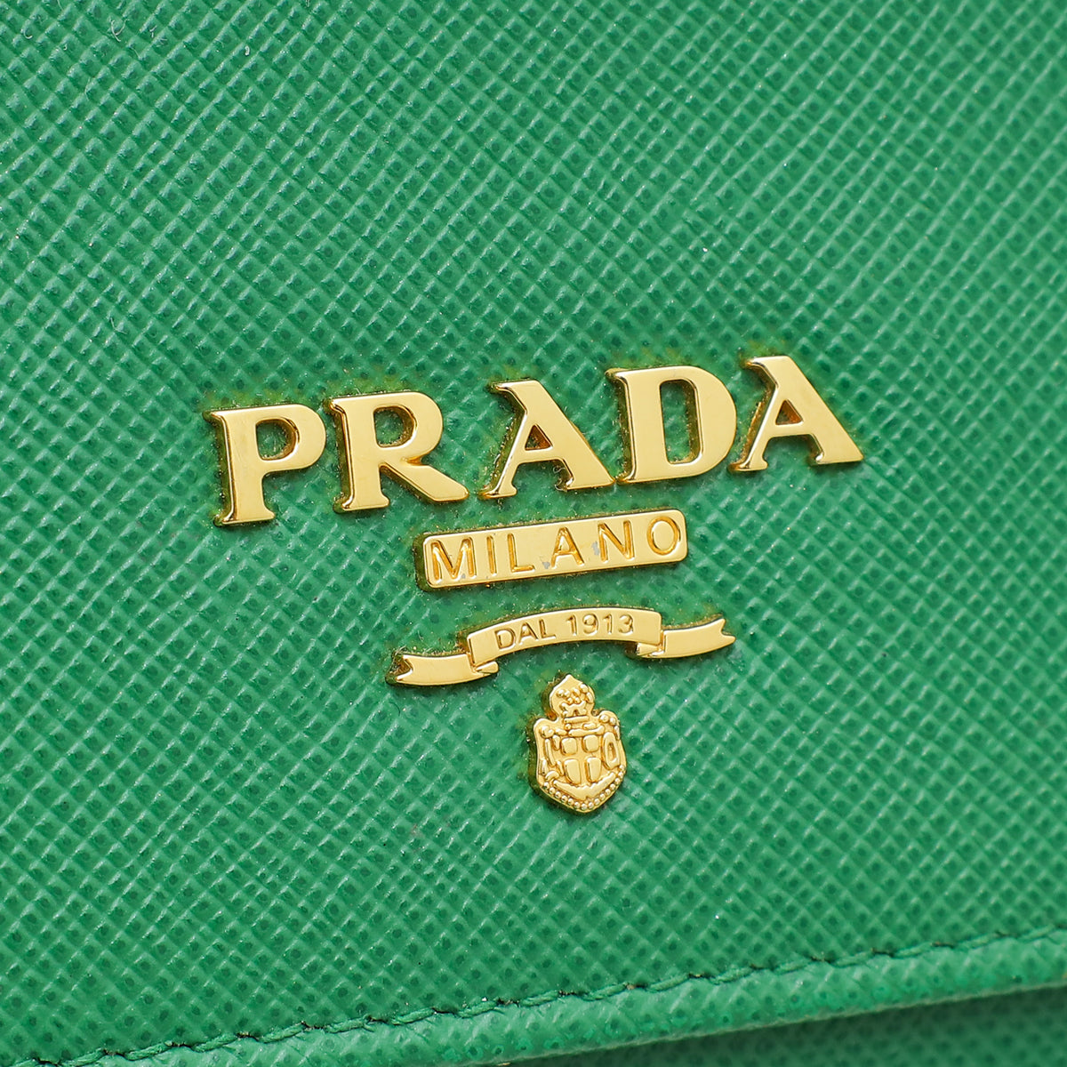 Prada Green Logo Wallet On Chain