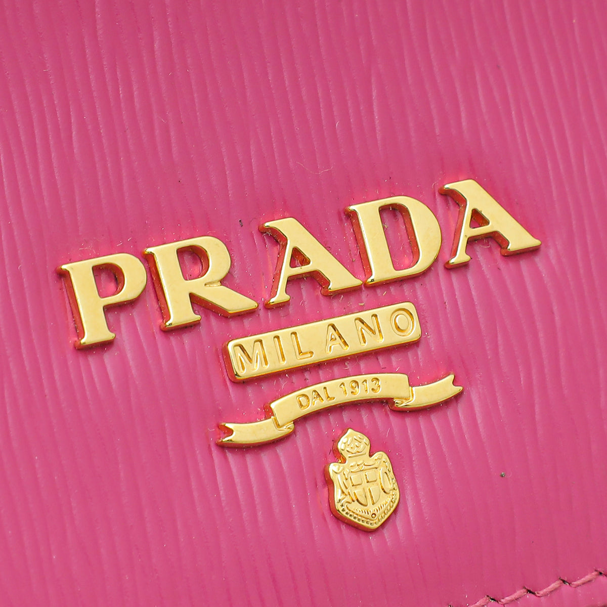 Prada Pink Vitello Move Wallet on Chain