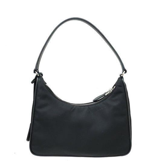 Prada Black Re-Nylon Re-Edition 2005 Mini Bag