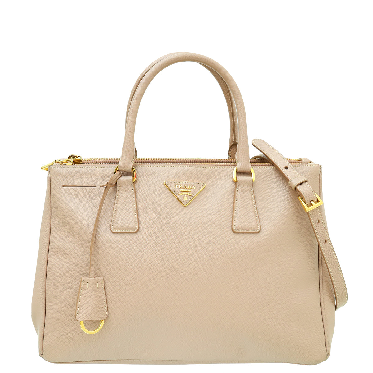 Prada Beige Lux Galleria Large Tote Bag