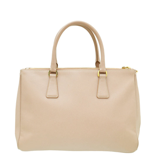 Prada Beige Lux Galleria Large Tote Bag