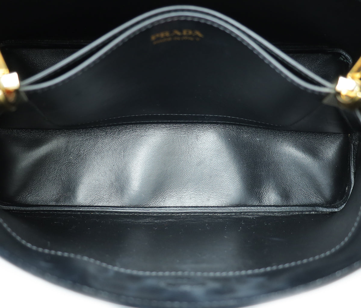 Prada Black Cuir Matinee Medium Bag