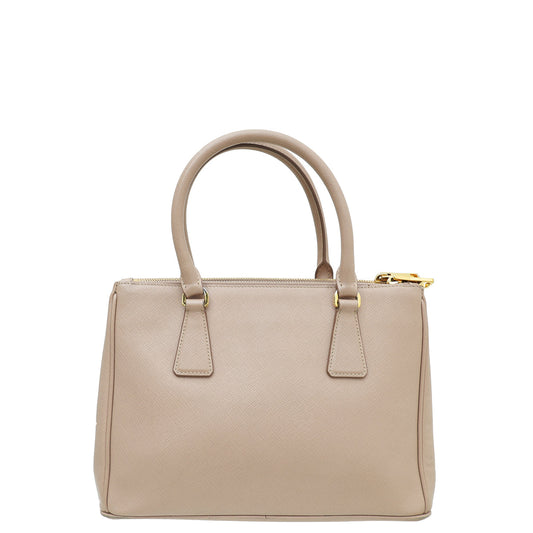 Prada Nude Lux Galleria Tote Medium Bag