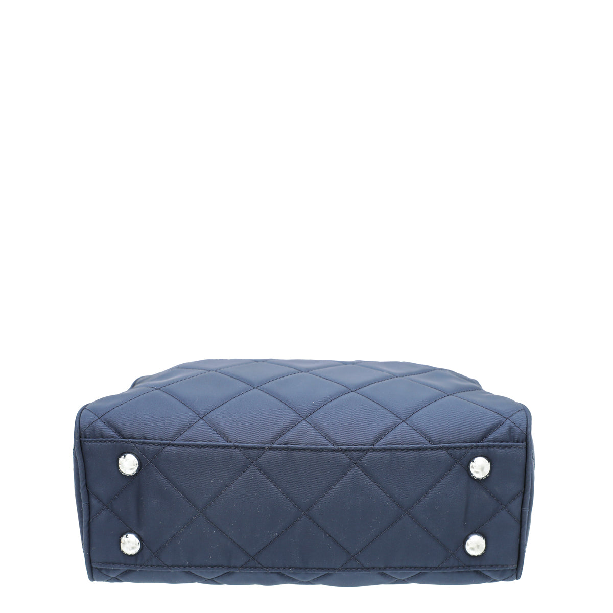 Prada Navy Blue Nylon Quilted Shoulder Bag