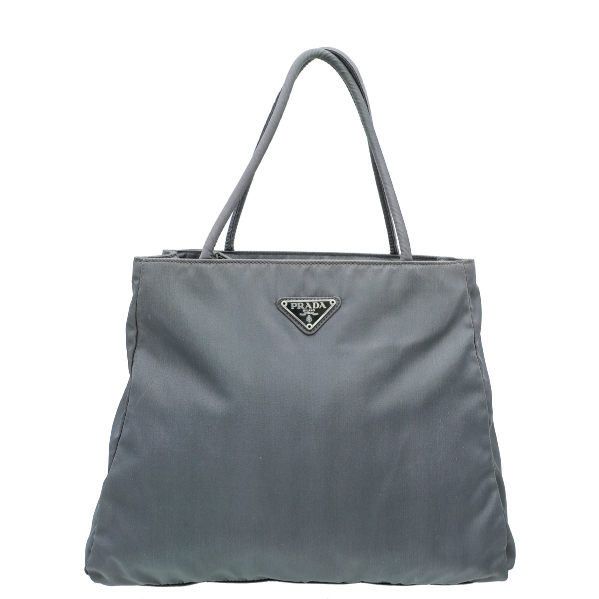 Prada Grey Tessuto City Tote Bag