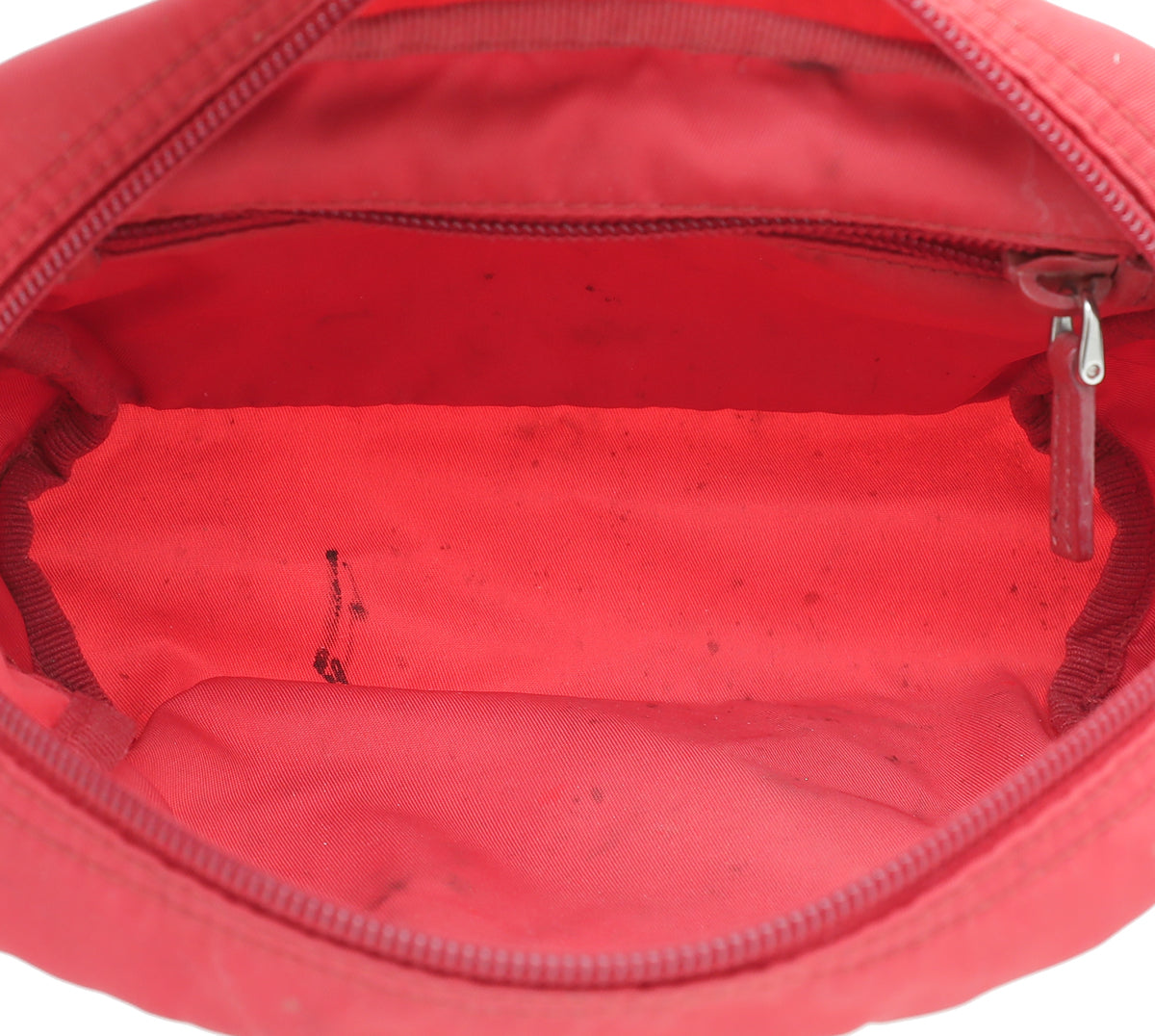 Prada Red Nylon Small Pouch