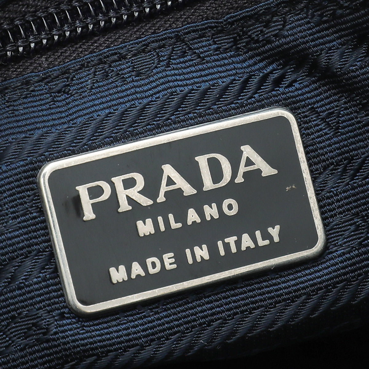 Prada Indigo Blue Nylon Tote Bag